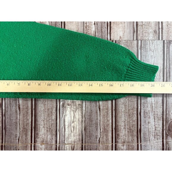 Izod Lacoste Acrylic Crocodile Big Logo sweater Sz XL c: red green Rare Vintage - Picture 5 of 6